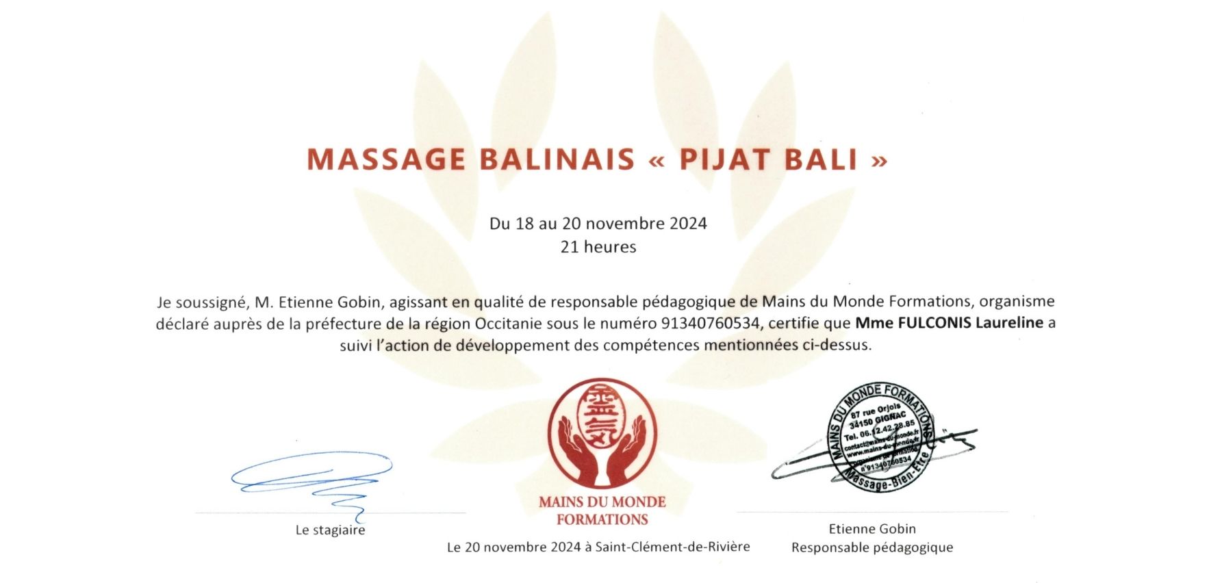 Massage Balinais